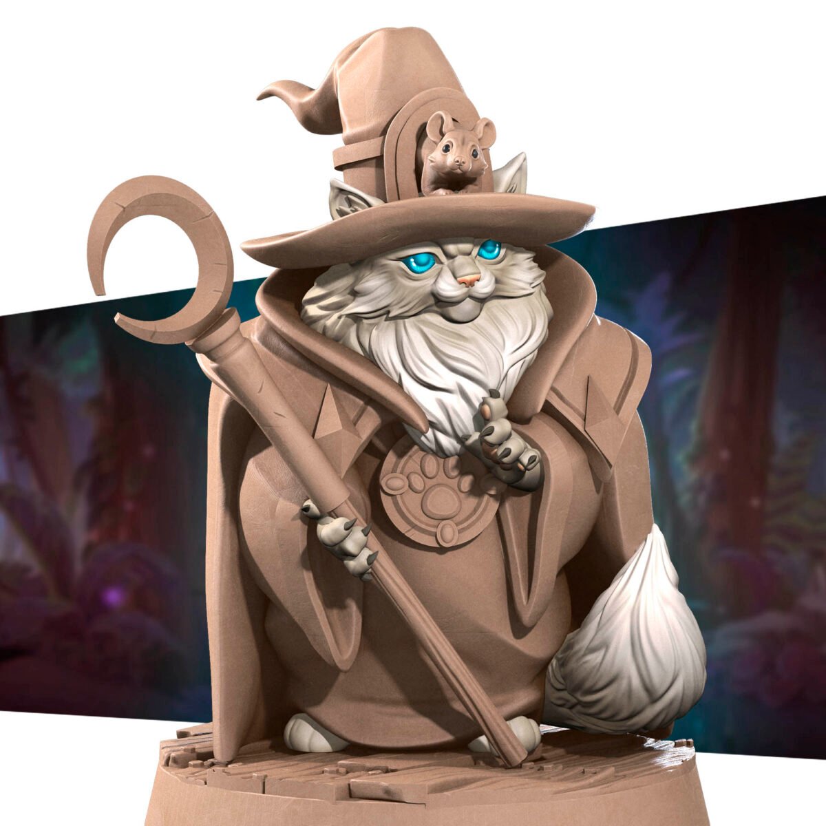 Tabaxi Wizard - Little Legends Minis