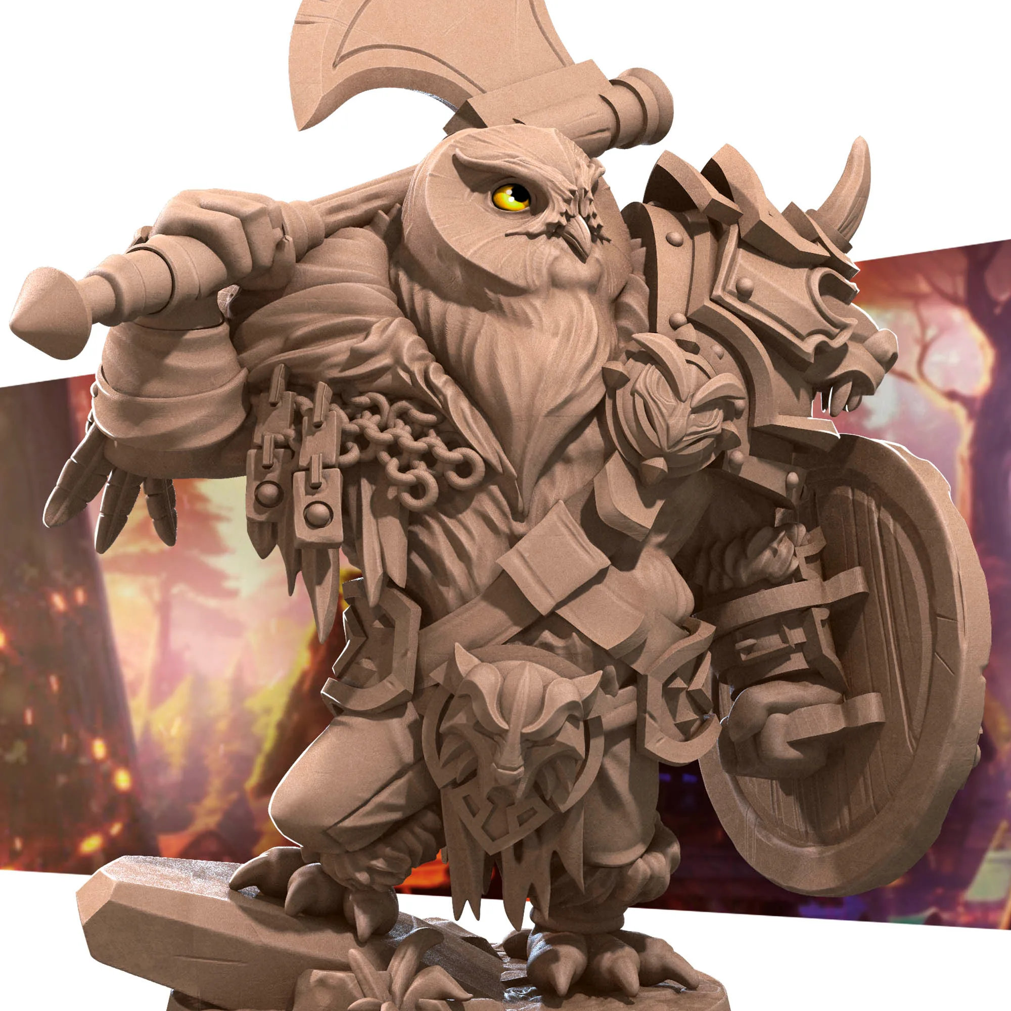 Owlfolk Barbarian