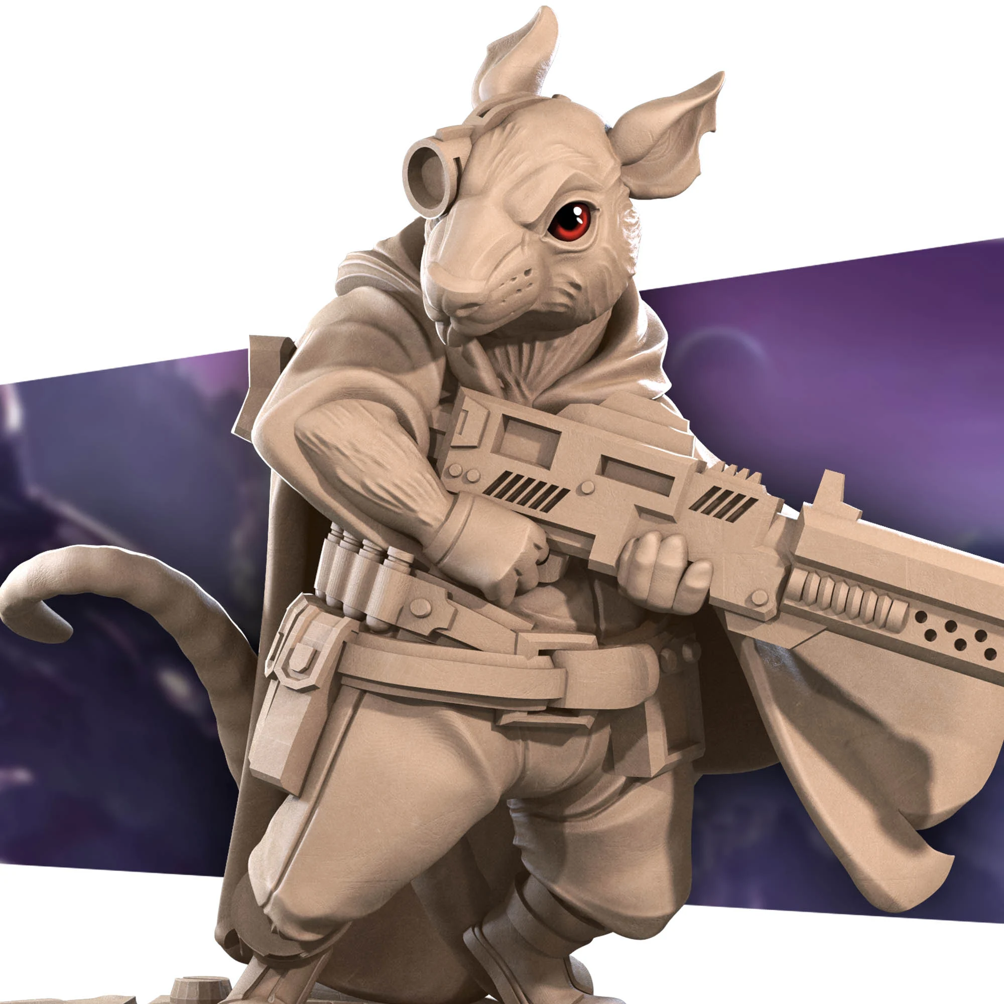 Space Ratfolk Soldier